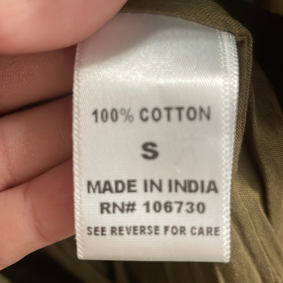 Vince vintage olive green embellished midi skirt
100% cotton - Picture 3 of 4